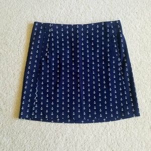 J.Crew Printed Anchor Stretch Mini Skirt Sz:0